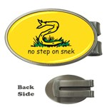 No Step On Snek Gadsden Flag Meme Parody Money Clips (Oval)  Front