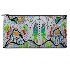 Supersonic Volcano Snowman Pencil Cases by chellerayartisans