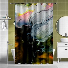 Art Abstract Painting Abstract Shower Curtain 48  X 72  (small)  by Wegoenart