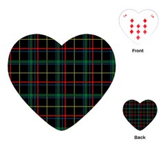 Plaid Tartan Checks Pattern Playing Cards (heart) by Wegoenart