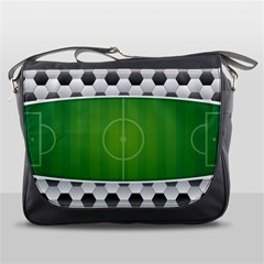 Background Sports Soccer Football Messenger Bag by Wegoenart