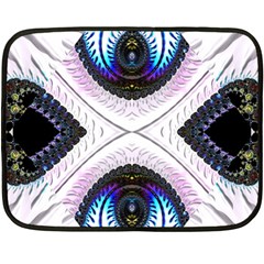 Patterns Fractal Background Digital Fleece Blanket (mini) by Wegoenart