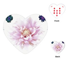 Abstract Transparent Image Flower Playing Cards (heart) by Wegoenart