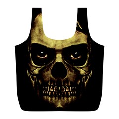 Angry Skull Monster Poster Full Print Recycle Bag (l) by dflcprints