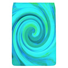 Groovy Cool Abstract Aqua Liquid Art Swirl Painting Removable Flap Cover (s) by myrubiogarden