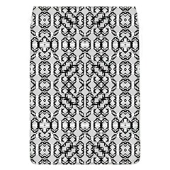 Black And White Intricate Modern Geometric Pattern Removable Flap Cover (l) by dflcprintsclothing