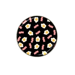 Bacon And Egg Pop Art Pattern Hat Clip Ball Marker (4 Pack) by Valentinaart