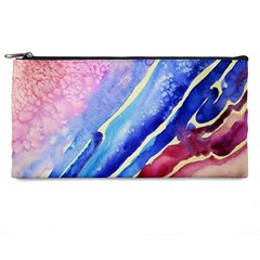 Painting Abstract Blue Pink Spots Pencil Cases by Pakrebo