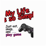 My Life Is Simple Large Garden Flag (Two Sides) Front