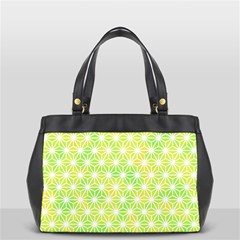 Traditional Patterns Hemp Pattern Green Oversize Office Handbag by Pakrebo