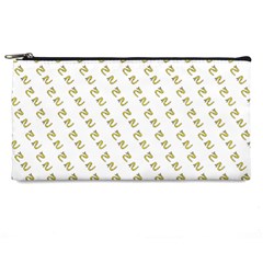 No Step On Snek Pattern White Background Meme Pencil Case by snek