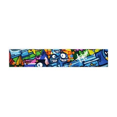 Graffiti Urban Colorful Graffiti Cartoon Fish Flano Scarf (mini) by genx