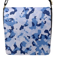 Standard Light Blue Camouflage Army Military Flap Closure Messenger Bag (s) by snek