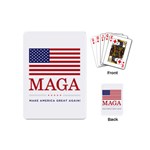 MAGA Make America Great Again with USA flag Playing Cards (Mini) Back