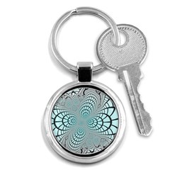 Digital Art Fractal Abstract Key Chains (round)  by Pakrebo