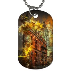 Flat Iron Building Architecture Dog Tag (one Side) by Pakrebo