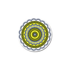 Mandala Pattern Round Ethnic Golf Ball Marker (10 Pack) by Pakrebo