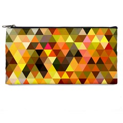 Abstract Geometric Triangles Shapes Pencil Cases by Mariart