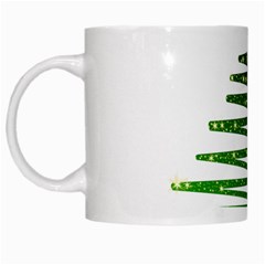 Christmas Tree Spruce White Mugs by Mariart