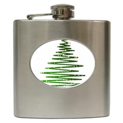 Christmas Tree Spruce Hip Flask (6 Oz) by Mariart