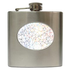 Geometric Pattern Abstract Shape Hip Flask (6 Oz) by Mariart