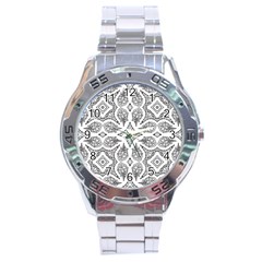 Mandala Line Art Stainless Steel Analogue Watch by Mariart