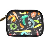 Repetition Seamless Child Sketch Digital Camera Leather Case Front