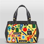 Fabric Cloth Textile Clothing Oversize Office Handbag (2 Sides) Back