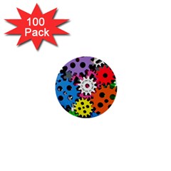 The Gears Are Turning 1  Mini Buttons (100 Pack)  by WensdaiAmbrose