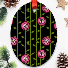 Rose Abstract Rose Garden Ornament (oval) by Pakrebo