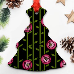 Rose Abstract Rose Garden Christmas Tree Ornament (two Sides) by Pakrebo