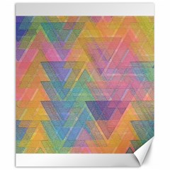 Triangle Pattern Mosaic Shape Canvas 20  X 24  by Pakrebo