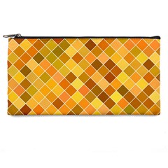 Square Pattern Diagonal Pencil Cases by Mariart