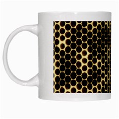 Honeycomb Beehive Nature White Mugs by Mariart