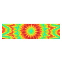 Kaleidoscope Background Red Yellow Satin Scarf (oblong) by Mariart