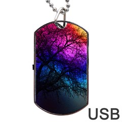 Fall Feels Dog Tag Usb Flash (two Sides) by LoolyElzayat