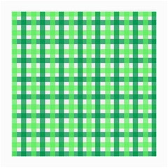 Sweet Pea Green Gingham Medium Glasses Cloth (2-side) by WensdaiAmbrose