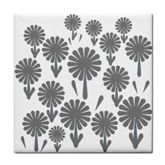 Zappwaits Flowers Black Face Towel by zappwaits