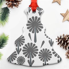 Zappwaits Flowers Black Ornament (christmas Tree)  by zappwaits