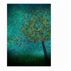 Tree In The Wind Large Garden Flag (two Sides) by WensdaiAmbrose