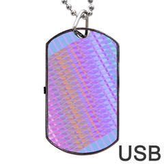 Diagonal Line Design Art Dog Tag Usb Flash (one Side) by LoolyElzayat