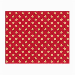 Red Hot Polka Dots Small Glasses Cloth by WensdaiAmbrose