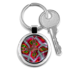 Fractal Art Pictures Digital Art Key Chains (round)  by Pakrebo