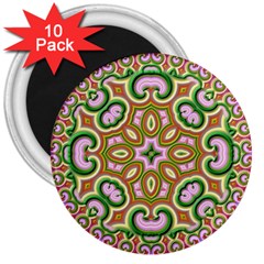 Fractal Art Pictures Digital Art 3  Magnets (10 Pack)  by Pakrebo