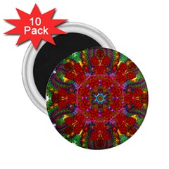 Mandala Fractal Graphic Design 2 25  Magnets (10 Pack)  by Pakrebo