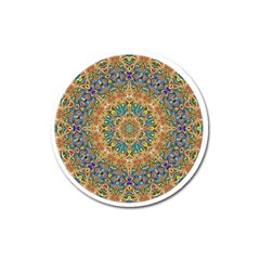 Colorful Pattern Color Magnet 3  (round) by Pakrebo