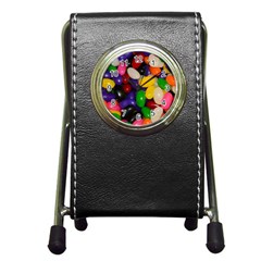 Jelly Beans Pen Holder Desk Clock by pauchesstore