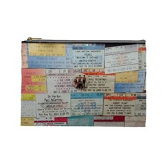 Concert Memorabilia  Cosmetic Bag (large) by StarvingArtisan