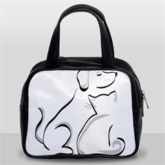 Dog Cat Animal Pet Cute Classic Handbag (two Sides) by Wegoenart