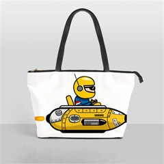 Cartoon Space Racer Galaxy Science Classic Shoulder Handbag by Wegoenart